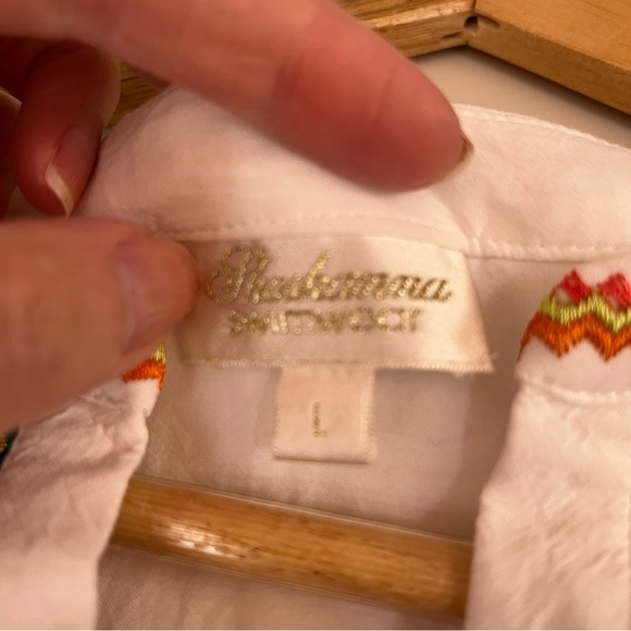 Shoshanna swim wear Bohemian embroidered Tie Waist mini Dress Cover up White 🎁 - Picture 15 of 16